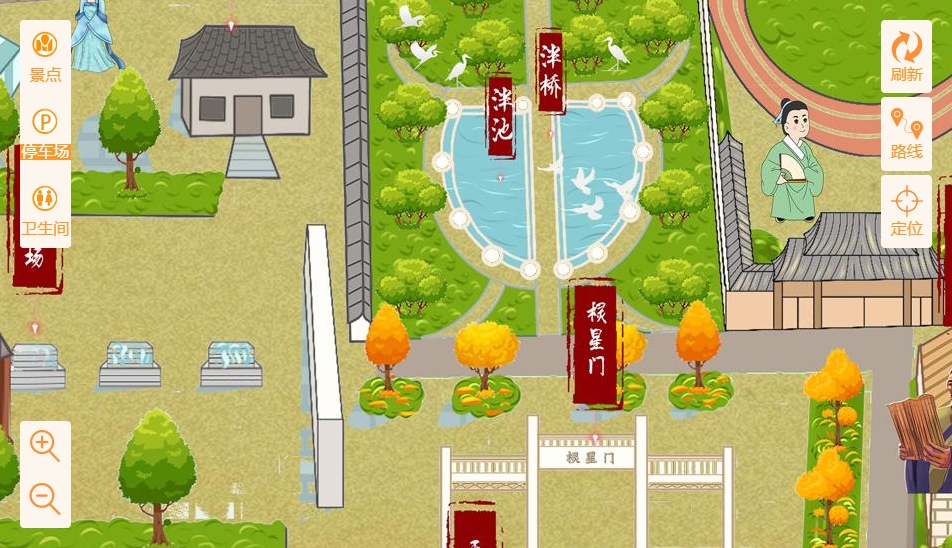 白城手绘地图景区语音讲解导览系统：智慧景区建设的基石